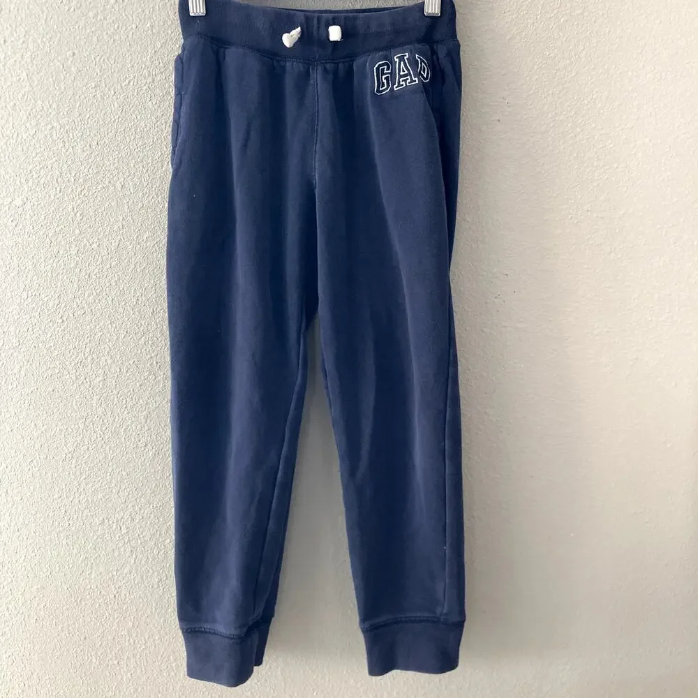 Gap Kids Logo Sweatpants Bundle - Navy Blue - Large 10
